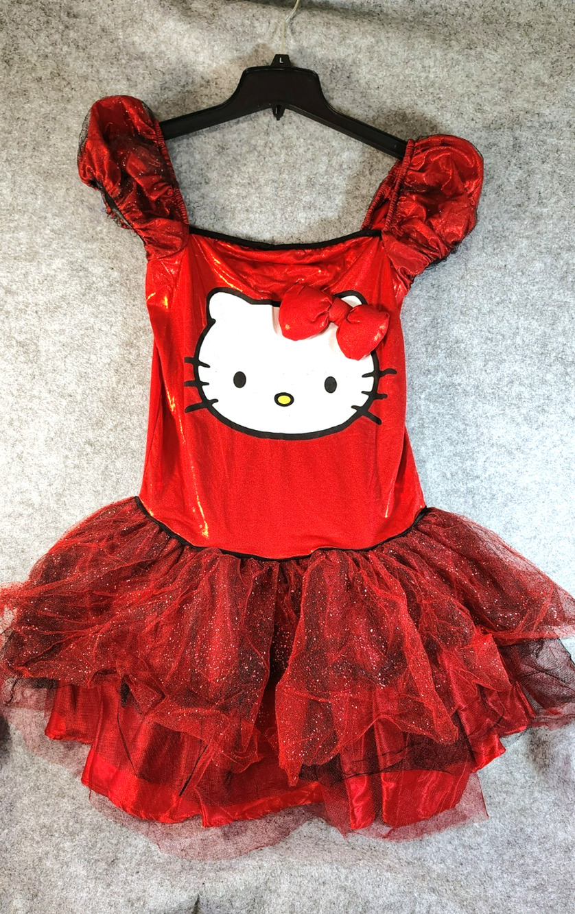 Hello Kitty Costume Dress Girls Size Large